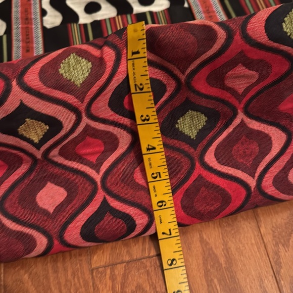 Mackenzie Childs PICK A POCKET TOTE BAG Signature Handles & Brass Plate - Picture 13 of 13